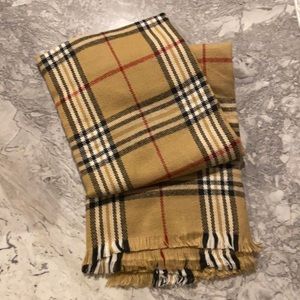 Faux Burberry blanket scarf